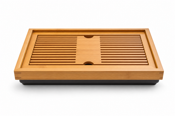 Bamboo Tea Board on white background — sticker energy product photography